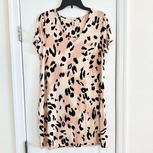 Soma Cool Nights Animal Print Sleep Shirt Size M